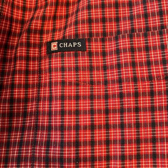 CHAPS Easy Care Plaid Shirt - Picture 3 of 4